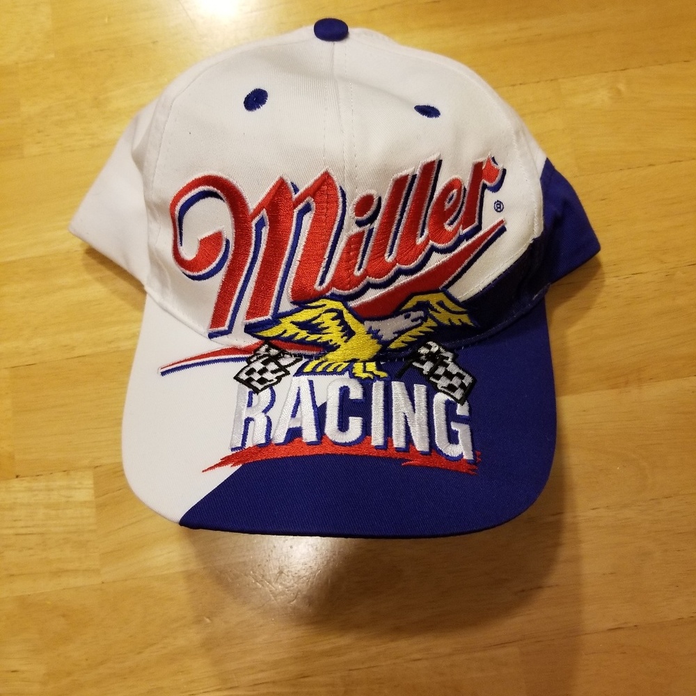 MENS VINTAGE ADJ BACK HAT NASCAR WALLACE MILLER